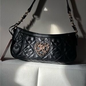 Juicy Couture Black Quilted Shoulder Bag